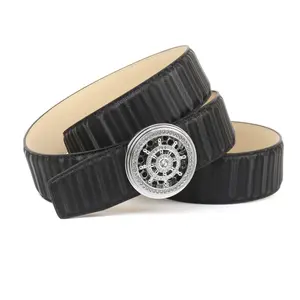 Кожаный ремень Anthony Crown Anthoni Crown, синий