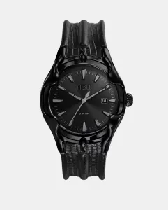 DZ2193 черные кожаные мужские часы Diesel, черный