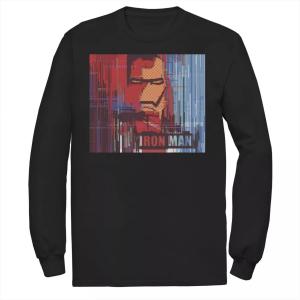 Мужская футболка с длинными рукавами и графическим плакатом Marvel Iron Man