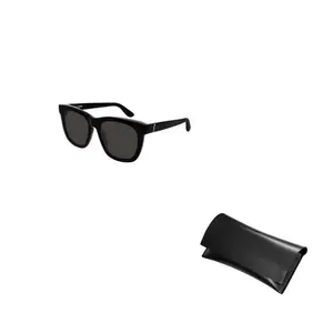 SAINT LAURENT Солнцезащитные очки с квадратной оправой, Black