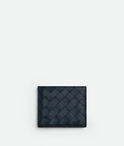 Мужской кошелек Intrecciato Bi-Fold Wallet BOTTEGA VENETA, синий