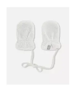 Детские унисекс варежки Sherpa для малышей Deux Par Deux, белый