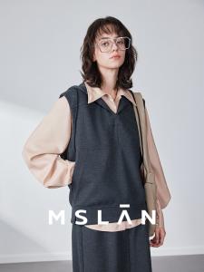 Жилет Mslan с V-образным вырезом и капюшоном, серый