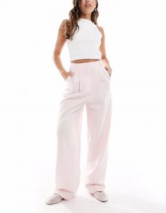 Широкие брюки от Miss Selfridge розового цвета