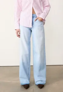 Джинсы свободного кроя Stradivarius, Mottled Light Blue