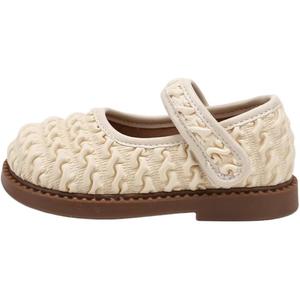 Нескользящие низкие туфли для малышей QINUOSHU, бежевый