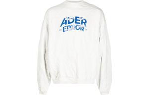 Белая мятая толстовка с вышитым логотипом ADER ERROR