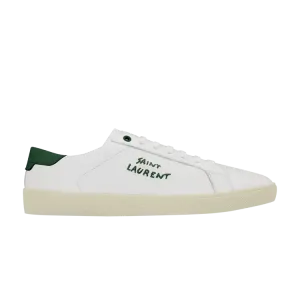 Кроссовки Saint Laurent SL-06 Court Leather 'White Dark Basil', белый