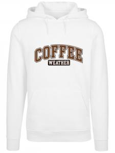 Пуловер F4NT4STIC Hoodie Coffee Weather Winter Holiday Christmas, белый