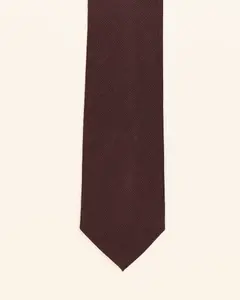 Мягкий фактурный мужской галстук бордового цвета PuroEgo, бордовый