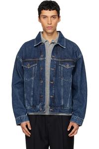 Agolde Темно-Синяя джинсовая куртка Стефано