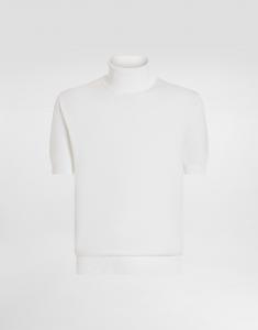 Хлопковая футболка-поло с короткими рукавами Dolce & Gabbana, белый