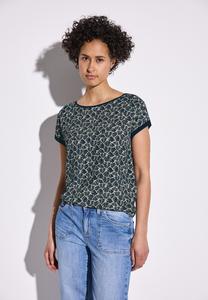 Футболка с принтом Street One, темно-синий