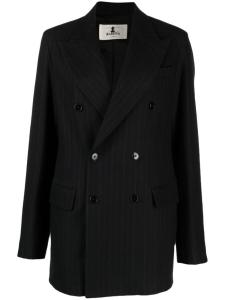 Barena pinstripe-pattern double-breasted blazer, черный