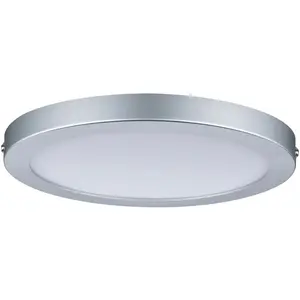 Светодиодная панель Atria круглая 220 мм 15 Вт 4000K матовый хром 1 шт. Нейтральный белый Atria круглая 220 мм 15 Вт 4000K матовый хром Paulmann, Chromfarben