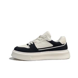 Мужские кроссовки для скейтбординга с низким верхом, увеличивающие рост, износостойкие, дышащие и нескользящие Devanro, Black