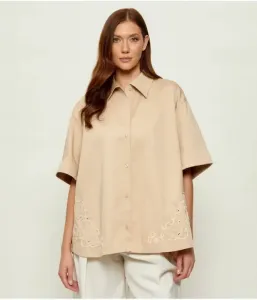 Футболка C_Balembroi loose fit Boss Orange, бежевый