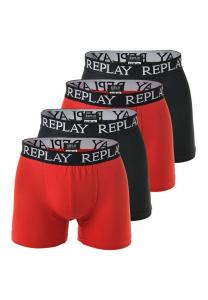Комплект из 4 трусов-боксеров - трусы-боксеры из хлопка-стрейч Replay, мультиколор