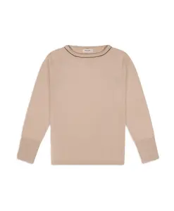 Свитер с круглым вырезом Kangra, бежевый