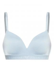 Бюстгальтер с логотипом Emporio Armani, синий