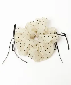 Резинка для волос в горошек Lowrys Farm, цвет White Dot(08)