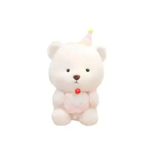 Плюшевая игрушка Little Bear реалистичная и животная плюшевая кукла высота 23 см LOGISTAR, Pink Cake Bear