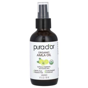 Органическое масло амлы, 4 жидких унции (118 мл) Pura D'Or