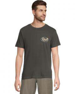 Мужская футболка RVCA Frond Script, Pirate Black