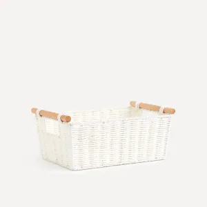 Корзина с деревянными ручками El Corte Inglés, белый