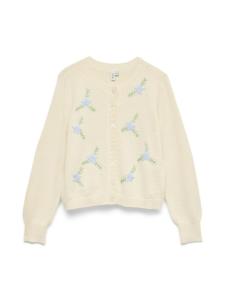 VERO MODA Кардиган вязаный пастельно-желтый