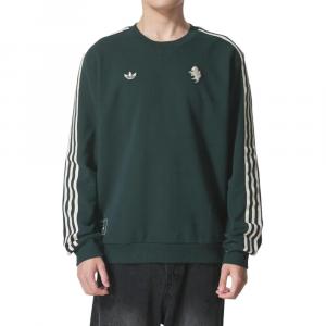 Свитшот Adidas с боковой полосой Adidas Originals, зеленый