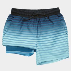 Детские плавательные шорты Rokka&Rolla с компрессионной подкладкой, blue stripe