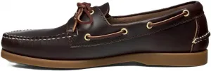 Топсайдеры Sebago Portland - мокасины из цельной кожи, ручная прошивка с кожаной подкладкой стельки и нескользящей резиновой подошвой, не оставляющей следов, коричневый