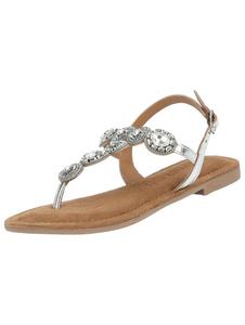 Сандалии с т-образной планкой LAZAMANI, серебряный