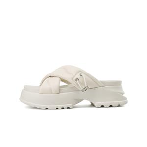 Женские шлепанцы BOERDIQI с пенополиуретановой подошвой, экрю