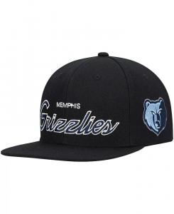 Мужская черная кепка Snapback Memphis Grizzlies Hardwood Classics Script 2.0 Mitchell & Ness