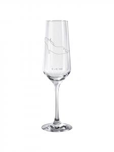 Бокал для шампанского, единорог, йога без слов, прозрачный Mr. & Mrs. Panda