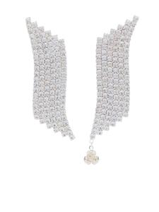 Серьги с кристаллами в форме розы Magda Butrym, серебряный