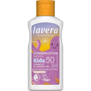 Солнцезащитный крем sonnenlotion sensitiv kids lsf 50 Lavera, объем 100 мл