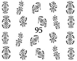 Водные наклейки для ногтей - №95, inna