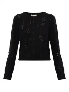 Декорированный свитер Tory Burch, черный