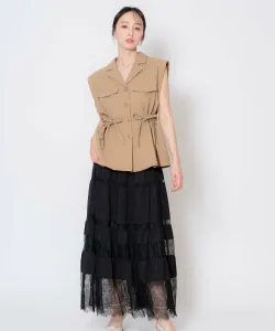 Юбка с кружевной отделкой Noela, цвет Black