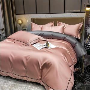 SkiPdr Комплект постельного белья хлопковый шелковистый мягкий Pink