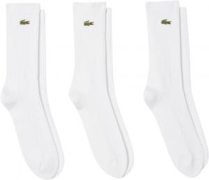 Lacoste мужские носки Jersey Tube, 3 пары, White