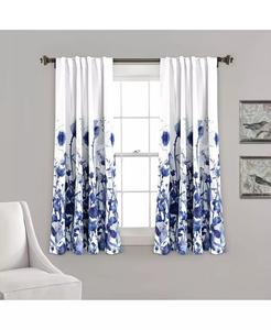 Оконные шторы Zuri Flora со светофильтрами Lush Decor, синий