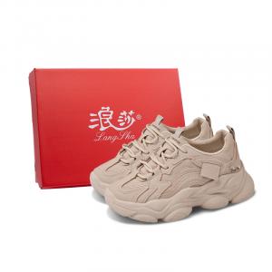 Lanza Антискользящие и износостойкие массивные низкие кроссовки для женщин с балансирующей высотой - Хаки, цвет Khaki