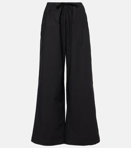 Широкие брюки из хлопка Rainey Faithfull, черный
