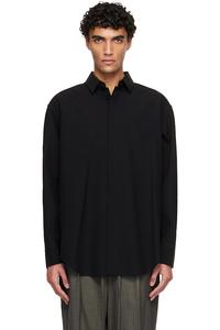 Классическая рубашка Оксфорд из хлопка и шерсти Fear Of God, черный