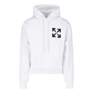 Толстовка men's logo pattern printing white Off-White, мультиколор