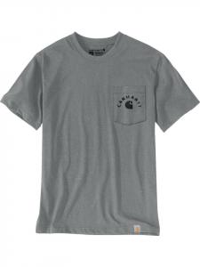 CARHARTT Футболка "Irvine Relaxed Work T-Shirt" серого цвета